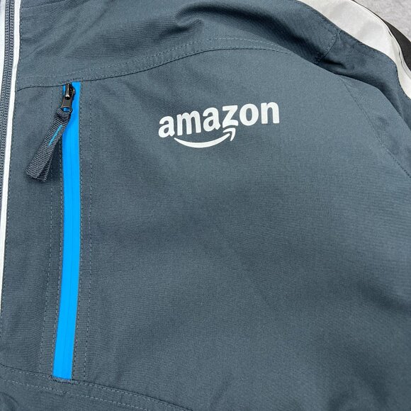 Amazon Coat Men's XL Gray Full Zip Delivery Driver Uniform Insulated Jacket - Picture 2 of 13